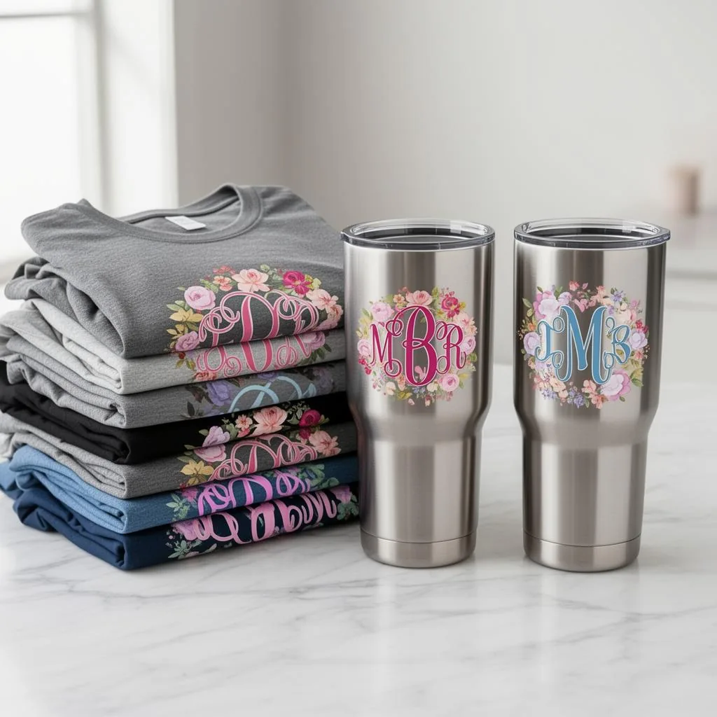 Monogram Tumblers & Tees